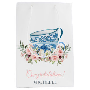 Thee feest bruidsuitnodiging medium cadeauzakje