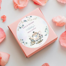 Thee feest bruiloftsshower bedankje cadeautje