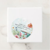 Thee feest met bloemen bruidsborrel bedankjes labels (In situ)