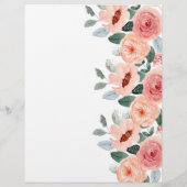 Thee feest met bloemen bruidsdouche-spel flyer (Achterkant)