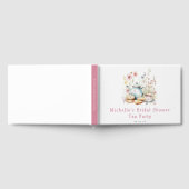 Thee feest met bloemmotief voor bruidsmeisjes gastenboek (Volledig)