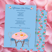 Thee feest rozen Mooie Aangepaste Menu
