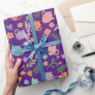Thee feest Verjaardag Bruids- Pasen Lente Bloemen- Cadeaupapier