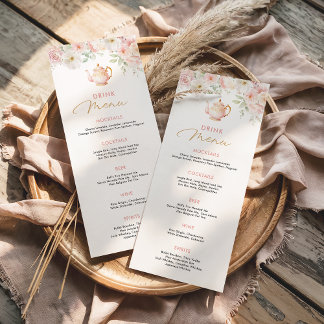Thee feestje baby shower eten menu