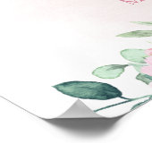 Thee feestje baby shower welkomstbord poster (Hoek)