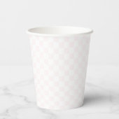 Thee feestje bloemetjes baby shower papieren bekers (Achterkant)