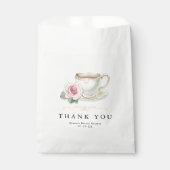 Thee feestje bruids douche favor tas – Dank je wel Bedankzakje (Voorkant)