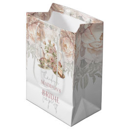 Thee feestje bruidsbloemen gepersonaliseerd medium cadeauzakje