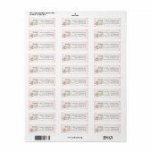 Thee feestje bruidsborrel retouradres sticker (Full Sheet)