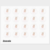 Thee feestje bruidsfeest gunstgeschenk ronde sticker (Vel)