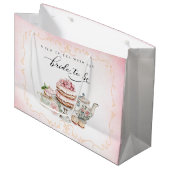 Thee feestje bruidsuitnodiging cadeautas – Bruid-t (Voorkant Gekanteld)