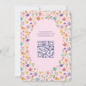 Thee feestje bruidsuitnodiging Leuke Aangepaste QR Kaart (Achterkant)