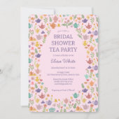 Thee feestje bruidsuitnodiging Leuke Aangepaste QR Kaart (Voorkant)