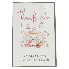 Thee feestje bruiloft dank je medium cadeauzakje