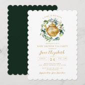 Thee feestje een baby is brouwen baby shower kaart (Voorkant / Achterkant)