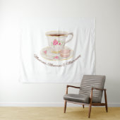 Thee feestje Elegante Bruidsdouche Jonggezellenfee Wandkleed (In Situ (horizontaal))