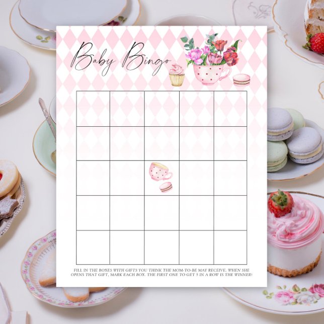 thee feestje met bloemen - Baby Bingo spel (Creator heeft geüpload)
