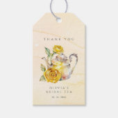 Thee feestje met wilde bloemen bruidsshower cadeaulabel (Voorkant)