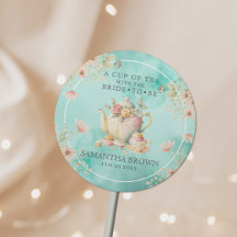 Thee feestje met wilde bloemen Turquoise Bruids do