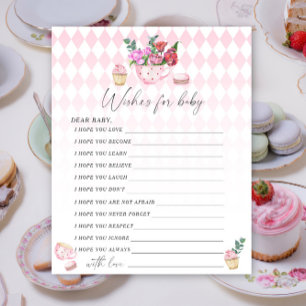 Thee feestje - Partijspel wensen voor baby spel
