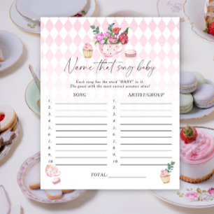 Thee feestje - Raad die song baby shower spel