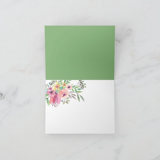 Thee feestje Shower Bedankbrief Bedankkaart (Binnen)