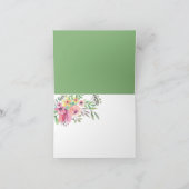 Thee feestje Shower Bedankt Briefje (Binnen)