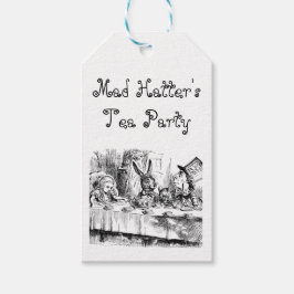 Thee feestje van de Gekke Hoedenmaker Cadeaulabel