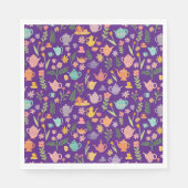 Thee feestje Verjaardag Bruid Paas- Lente Bloemstu Servet (Voorkant)