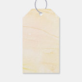 Thee feestje voor babyshower met wilde bloemen cadeaulabel (Achterkant)