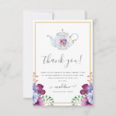  thee Floral Vrijgezellenfeest Hartelijk dank Kaart (Voorkant)