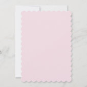 Thee fuif uitnodiging voor de bruid met bloemmotie (Achterkant)