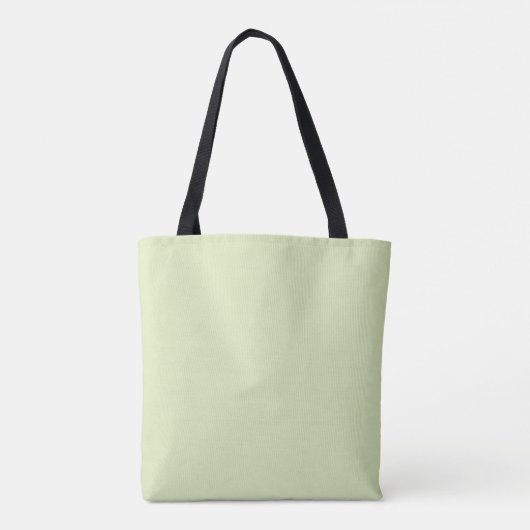 Thee groene, vaste, blanco kleur tote bag (Achterkant)