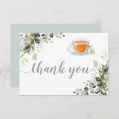 Thee Groenery Platte Bedankkaart (Voorkant / Achterkant)