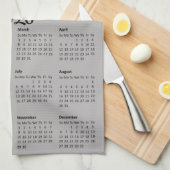 Thee Handdoek Kalender 2026 Cups en theepot (Quarter Fold)