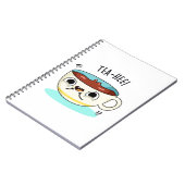 Thee Hee Grappige Theekopje Pun Notitieboek (Linkerzijde)