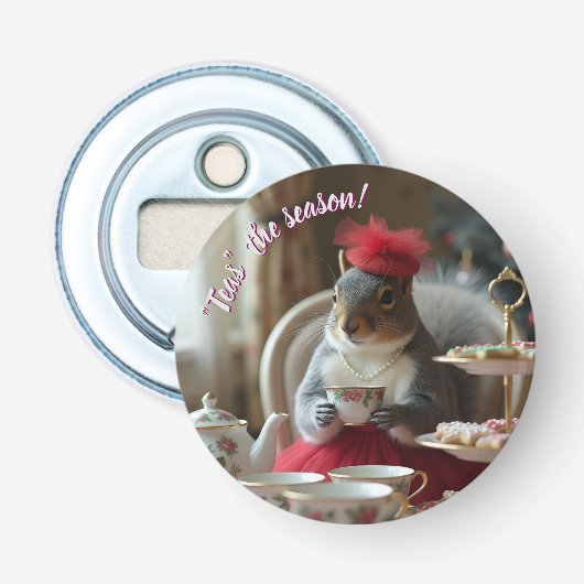 "Thee" het Seizoen Button Flesopener (Voorkant)