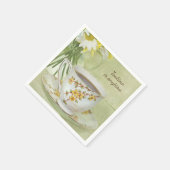 thee in de theepot op saucer servet (Hoek)