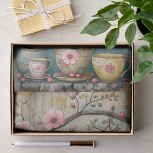 THEE IN DE TUIN DECOUPAGE TISSUEPAPIER (Geschenk)