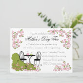 Thee in de tuin kaart (Staand voorkant)