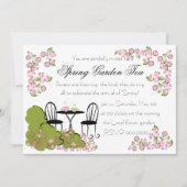 Thee in de tuin kaart (Voorkant)