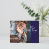 Thee in het Moonlight-Briefkaart Briefkaart (Staand voorkant)