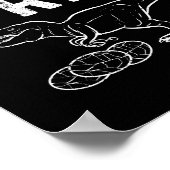 Thee infuser tegen T rex dinosaurus eitjes Poster (Hoek)