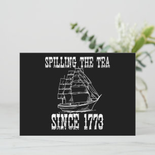 Thee inschenken sinds 1773 Juli Geschiedenisleraar Aankondiging