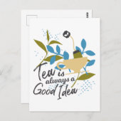 Thee is altijd een goed idee briefkaart (Voorkant / Achterkant)