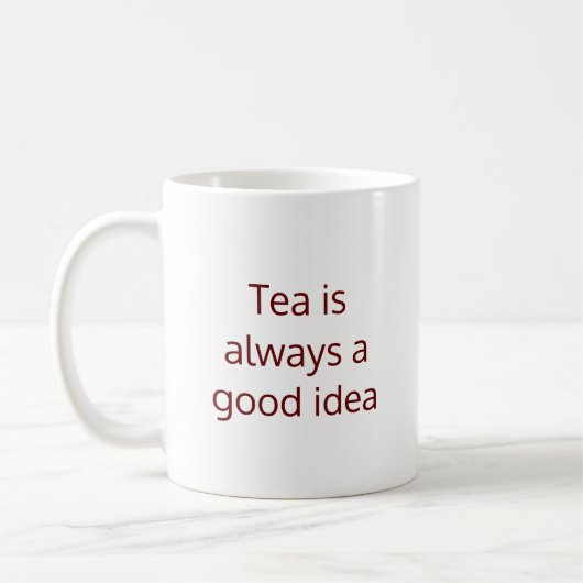 Thee is altijd een goed idee Koffie Mok (Links)