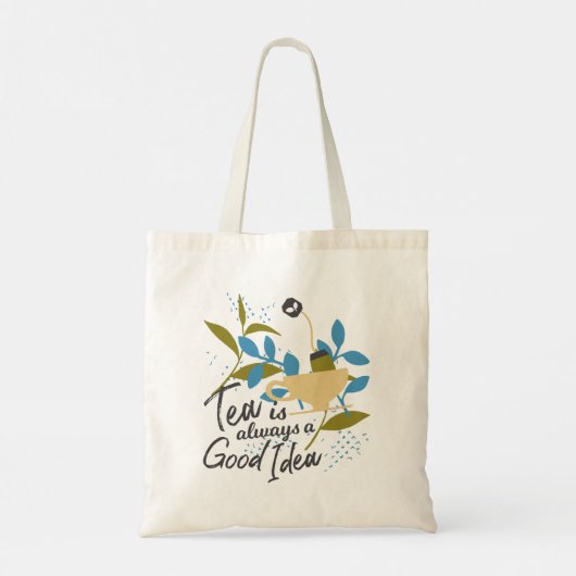 Thee is altijd een goed idee tote bag (Achterkant)