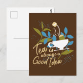 Thee is altijd een goed idee voor 2 briefkaart (Voorkant / Achterkant)