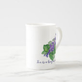 Thee is een knuffel in een mok Waterverf Violet Fl (Voorkant rechts)