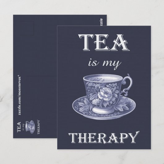 Thee is mijn therapie Briefkaart (Voorkant / Achterkant)